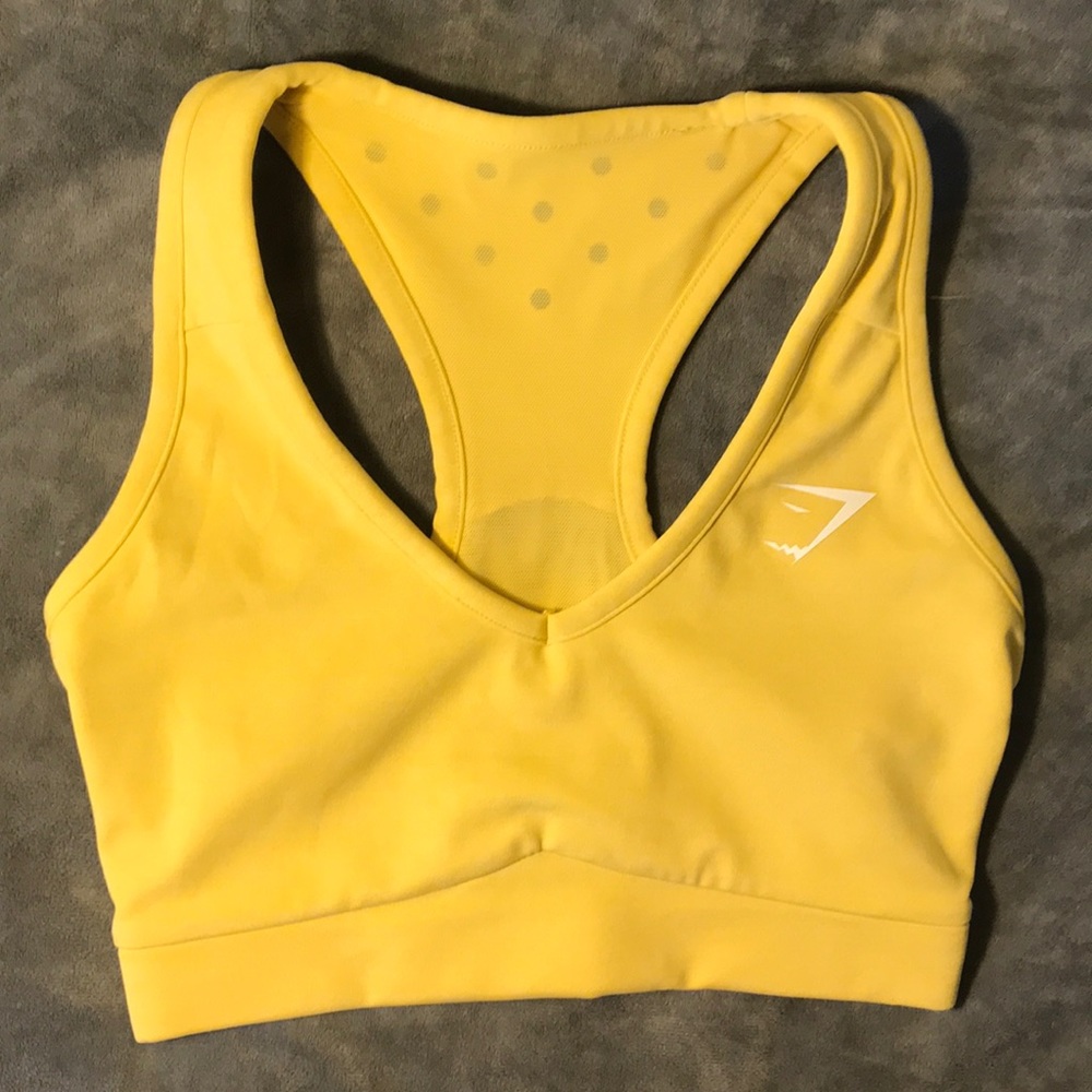 NWOT Gymshark Yellow Sports Bra